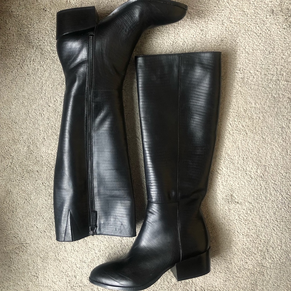 KURT GEIGER LEATHER RIDING BOOTS